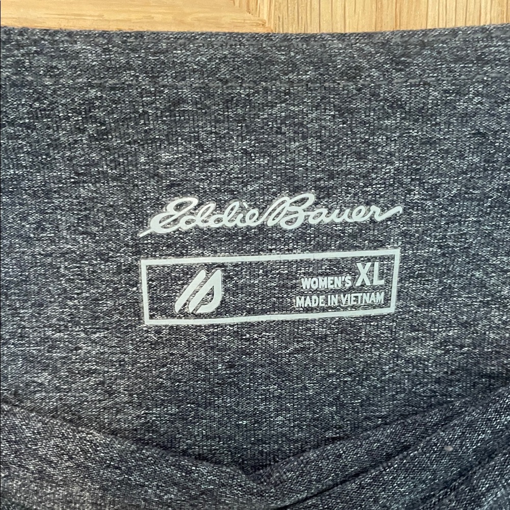 Eddie Bauer Dark Gray Women's Pants XL Straight Leg Zippered Side Pockets - Picture 2 of 9